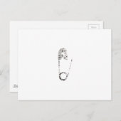 Buttone für Silbersicherheit Postkarte (Vorne/Hinten)