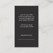 Buttone Haarlogos Terminkarte (Rückseite)