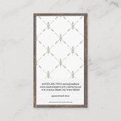 Buttone | Holz Trim Boho Style Terminkarte (Rückseite)