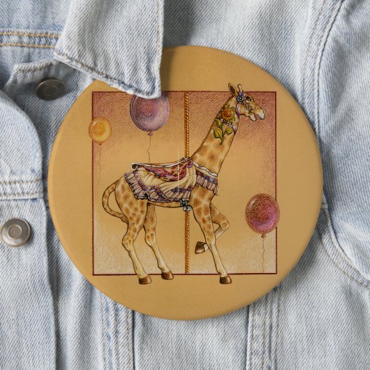 Buttone, Knöpfe - Karussell-Giraffe Button (Beispiel)