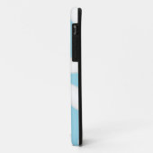 Buttone mit blauem Bowling Case-Mate iPhone Hülle (Hinten/Links)