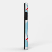 Buttone mit blauem Bowling Case-Mate iPhone Hülle (Hinten/Rechts)