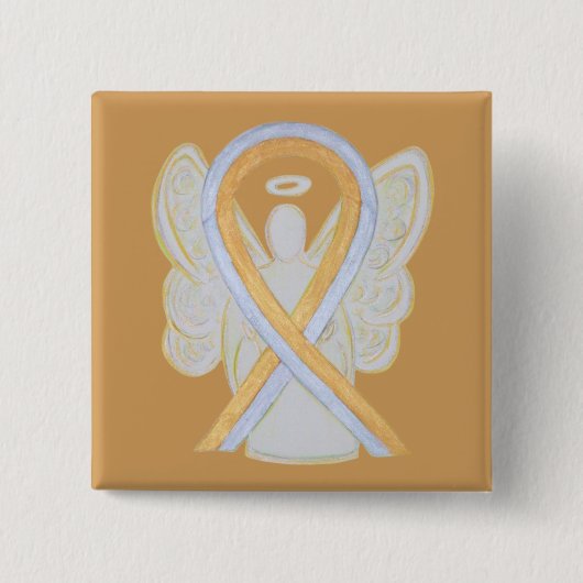 Buttone mit den Tasten "Gold" und "Silver Engel Aw Button (Vorderseite)