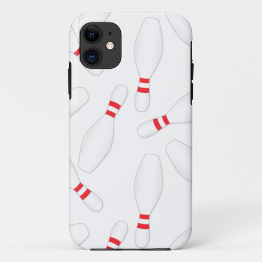 Buttone mit weißem Bowling Case-Mate iPhone Hülle (Rückseite)