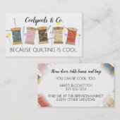 Buttone-Nadeln, Gewindebohrer zum Nähen von Quilte Visitenkarte (Vorne/Hinten)