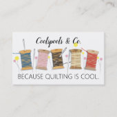 Buttone-Nadeln, Gewindebohrer zum Nähen von Quilte Visitenkarte (Vorderseite)