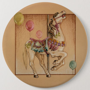 Buttone, Tasten - Happy Horse Carousel Button