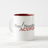 Buttone und Nadel-Tasse Zweifarbige Tasse (Vorderseite Links)