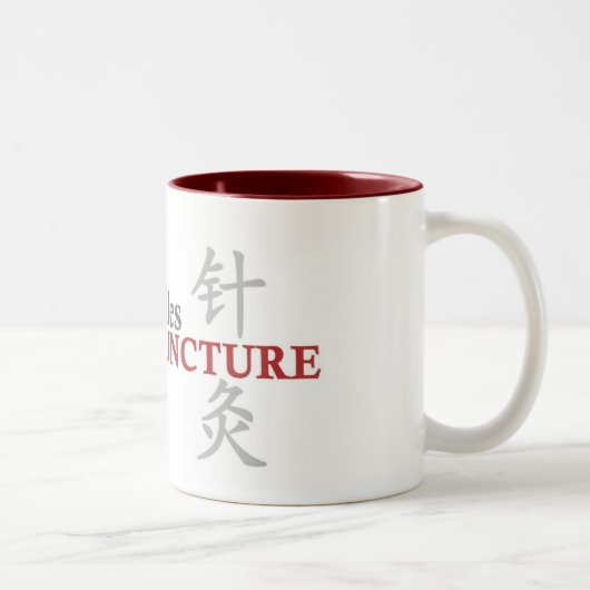 Buttone und Nadel-Tasse Zweifarbige Tasse (Rechts)