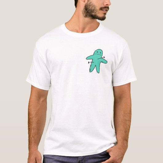 Buttonkissen T-Shirt (Vorderseite)
