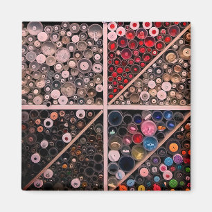 Buttons auf dem Durham-Markt Magnet