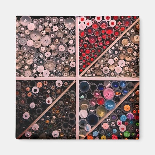 Buttons auf dem Durham-Markt Magnet (Vorne)