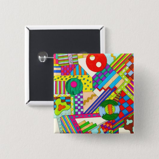 Buttons Caught in Shapes (Vorne & Hinten)