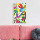 Buttons Caught in Shapes Leinwanddruck (Insitu (Wohnzimmer))