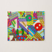 Buttons Caught in Shapes Puzzle (Horizontal)