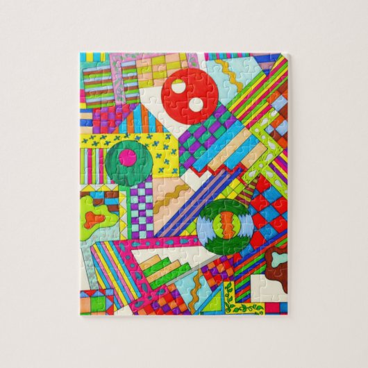 Buttons Caught in Shapes Puzzle (Vertikal)