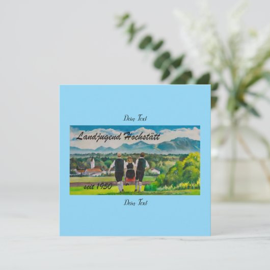 Buttons Einladung (Stehend Vorderseite)