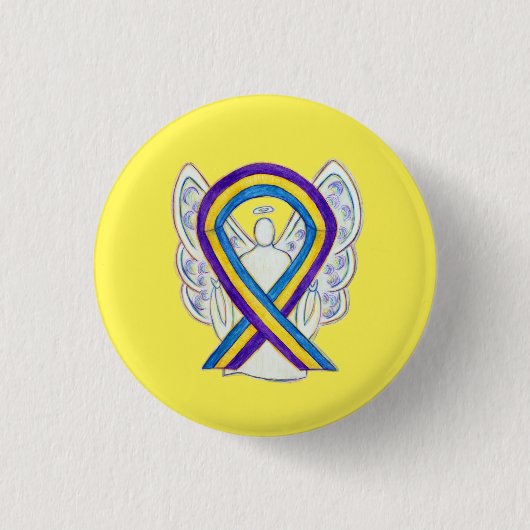 Buttons für das Button "Blase Cancer Awareness Rib (Vorderseite)