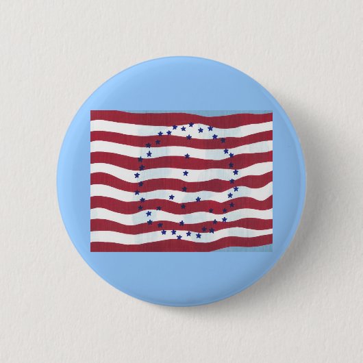 Buttons für das Zeichen des Friedens in US Flagge (Vorderseite)