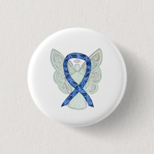 Buttons für Paisley Awareness Ribbon Angel Art But (Vorderseite)