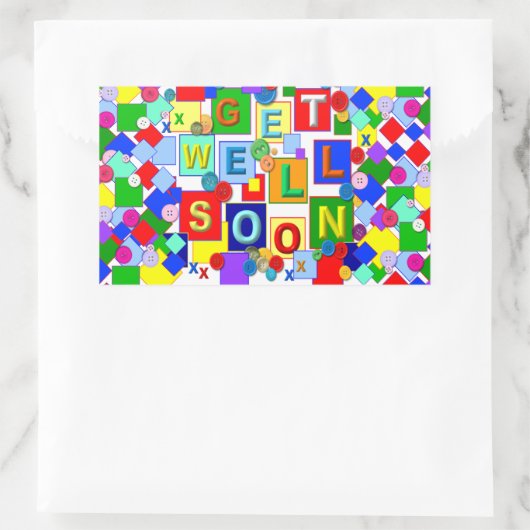 BUTTONS ~ Get Well Sticker # 2 (Tasche)