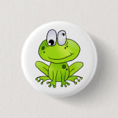 Buttons, lustiger Frosch Button (Vorderseite)