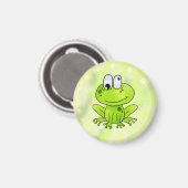 Buttons, lustiger Frosch Magnet (Vorderseite/Rückseite)