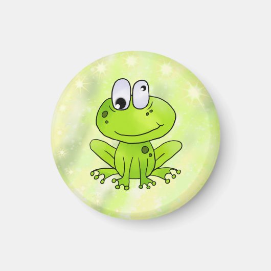 Buttons, lustiger Frosch Magnet (Vorne)