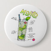 BUTTONS - MOJITO RECIPE COCKTAIL ART (Vorderseite)