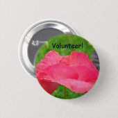 Buttons Pink Poppy Blume (Vorne & Hinten)