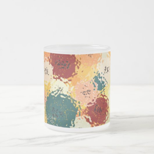 Buttons unter Mattierter Tasse aus Glas (Mittel)