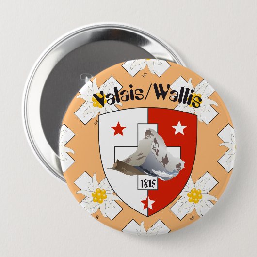Buttons Wallis Suisse-Schweiz (Vorne & Hinten)