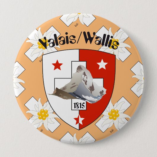 Buttons Wallis Suisse-Schweiz (Vorderseite)