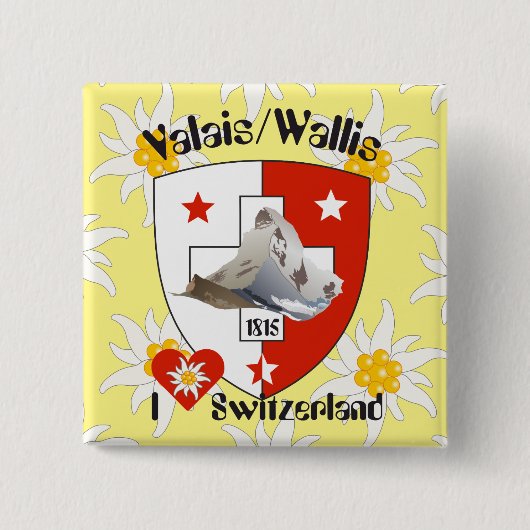 Buttons Wallis Suisse-Schweiz (Vorderseite)