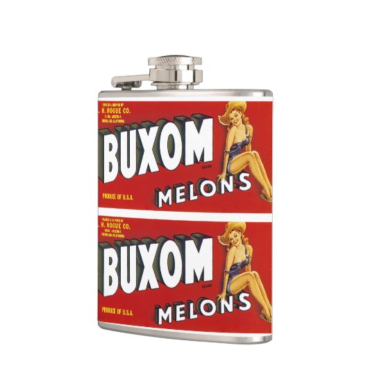 Buxom Mellons Flachmann (Links)