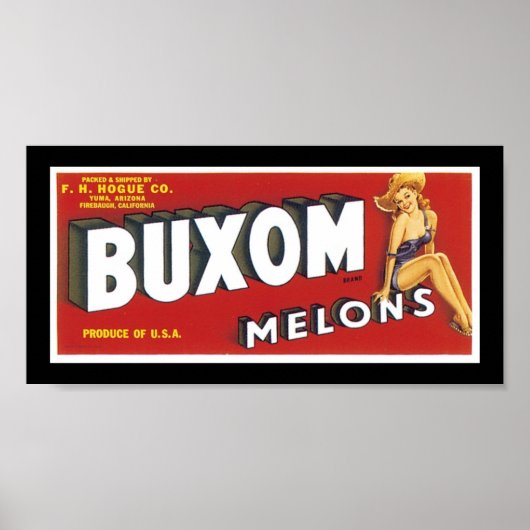 Buxom Melons Poster (Vorne)