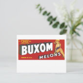 Buxom Melons Postkarte (Stehend Vorderseite)