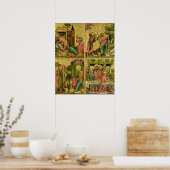 Buxtehude Altar, rechts, 1400-10 Poster (Küche)