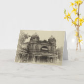 Buxton Opernhaus Sepiaraum-Grußkarte Karte (Gelbe Blume)