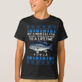 Buy A Man Eat Fish Funny Ugly Christmas Sweaters L T-Shirt (Vorderseite)