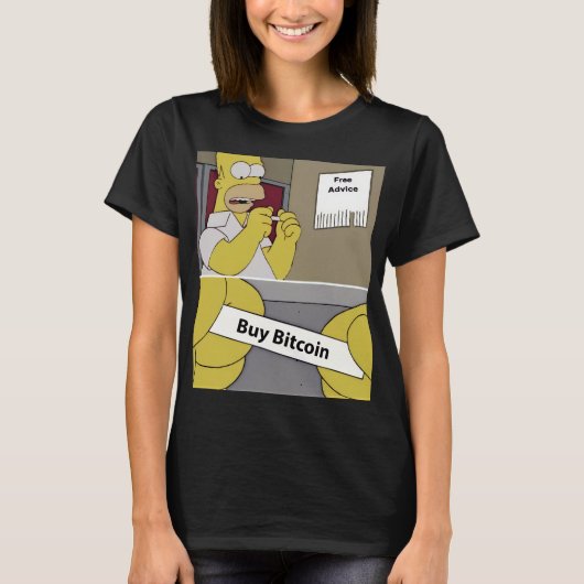 Buy Bitcoin Meme |Funny Crypto Cartoon Art T-Shirt (Vorderseite)