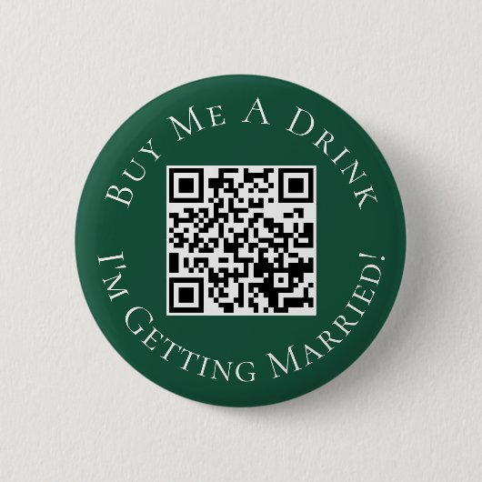 Buy Bride a Drink Junggeselinnen-Abschied Emerald Button (Vorderseite)