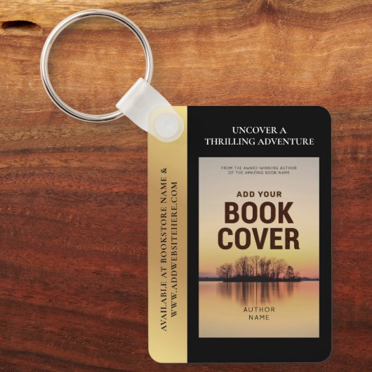 Buy Cover Writer Promotion QR Code Gold Effekt Schlüsselanhänger (Vorderseite)