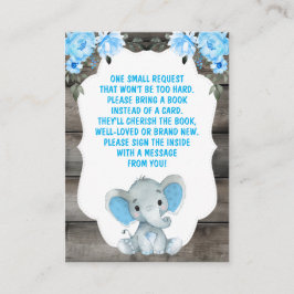 Buy Request Boy Elephants Shower Blue Ticket Begleitkarte