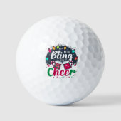 "Buy the Bling, Bring the Cheer." Golfball (Vorderseite)
