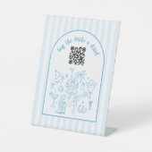 Buy the Bride a Drink Blue Bachelorette Party Sockelschild (Vorderseite)