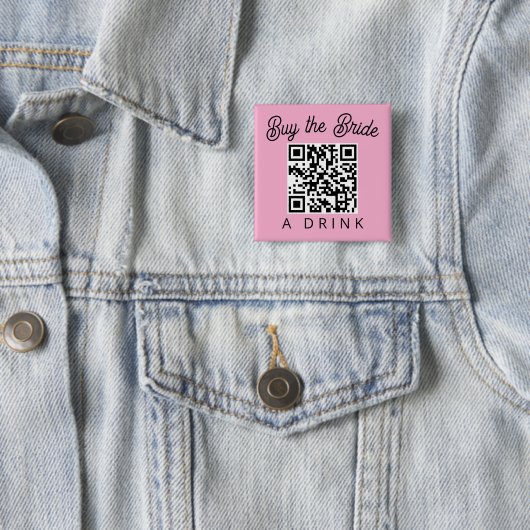 Buy the Bride a Drink QR Code Button (Beispiel)