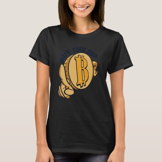Buy The Dip Crypto Currency Blockchain Bitcoin T-Shirt (Vorderseite)