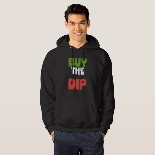Buy The Dip Cryptocurrency Blockchain Trader Best Hoodie (Vorne ganz)