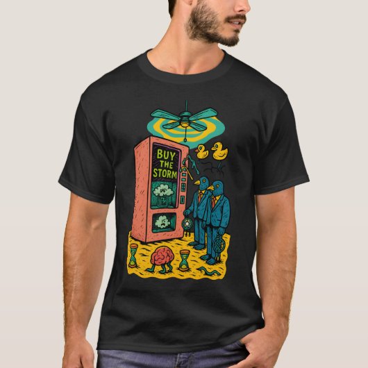 Buy the Storm – Surreal Dystopia Art T-Shirt (Vorderseite)